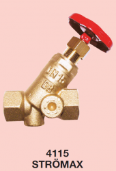 Запорный клапан HERZ STRÖMAX с наклонным шпинделем 1411501 - изображение Запорный клапан HERZ STRÖMAX с наклонным шпинделем 1411501 - фото