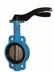 Задвижка межфланцевая TIS "баттерфляй" " D106, с редуктором  - изображение Задвижка межфланцевая TIS "баттерфляй" " D106, с редуктором  - фото