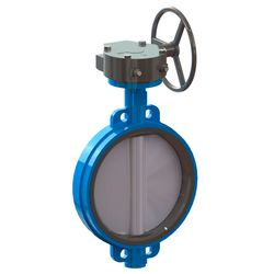 Задвижка межфланцевая TIS "баттерфляй" " D106, с ручкой  D10640 - фото